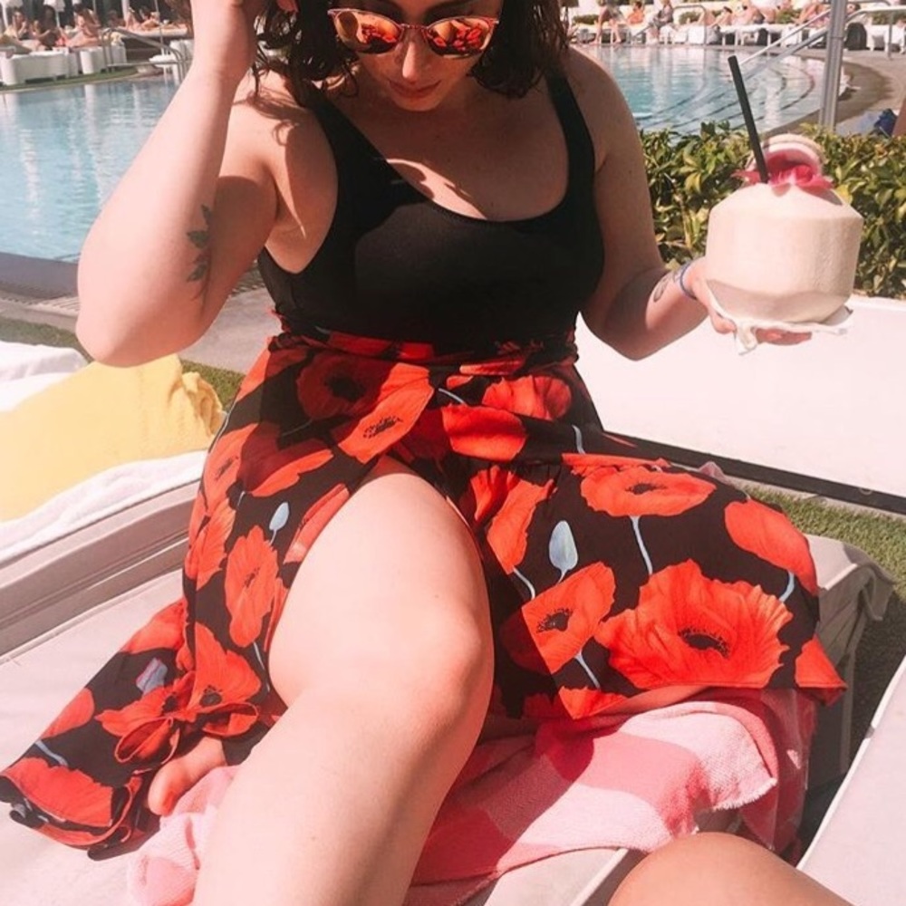 Poppy wrap skirt